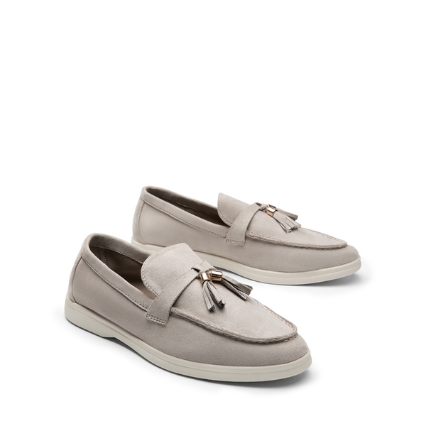 Slip On Casual Loafers - GREY-SUEDE - 5